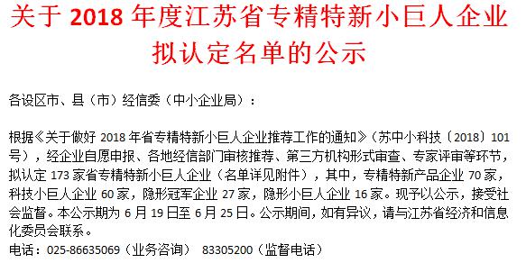 喜訊！日聯(lián)科技榮獲“江蘇省科技小巨人企業(yè)”